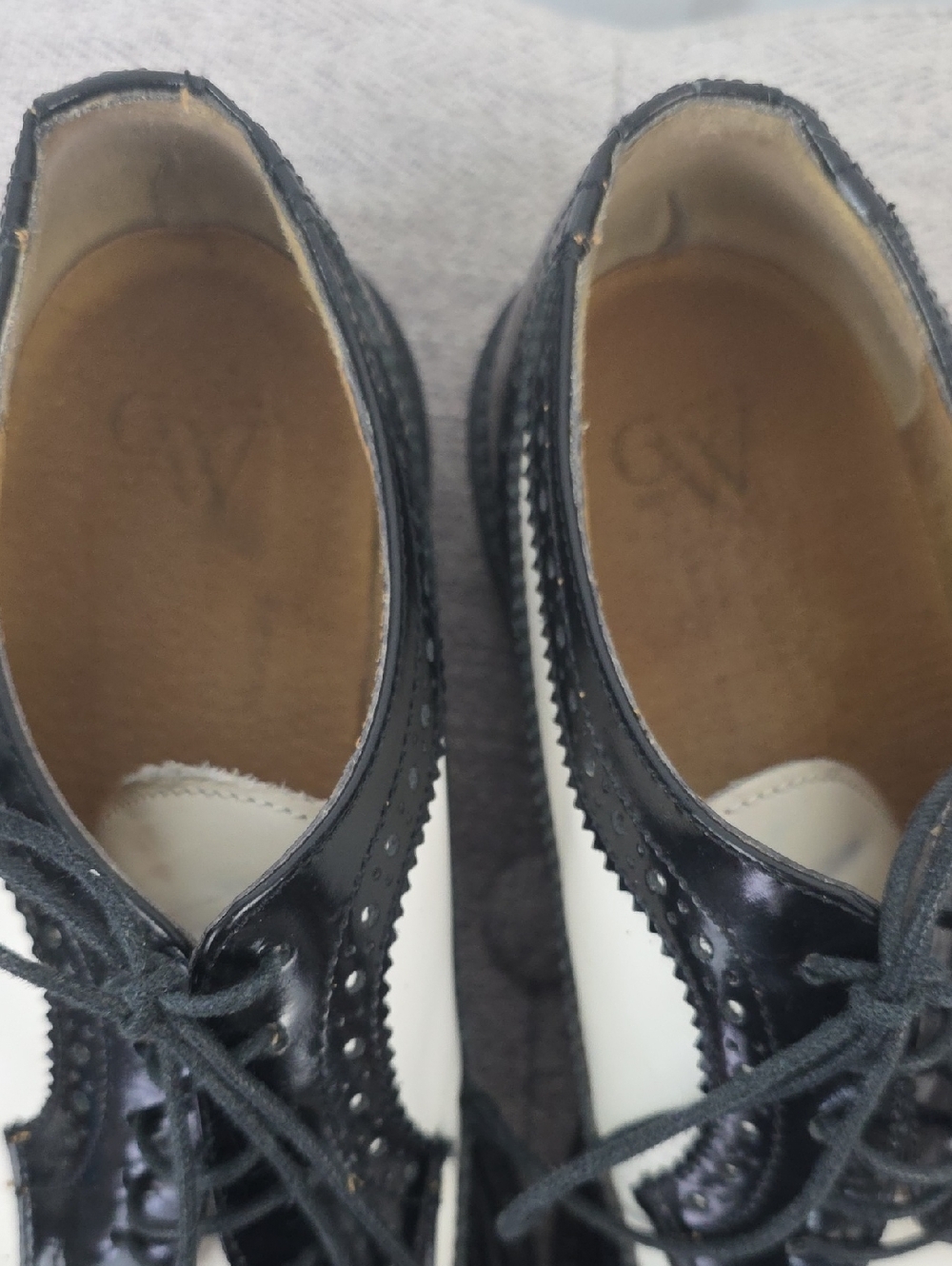 Vintage Clifford & Wills Made in Italy Two-Tone Spectator Wingtip Oxfords 7.5 - Picture 6 of 9